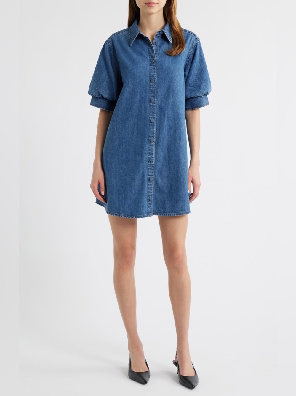 FRAME DENIM MINI DRESS - Picture 4 of 13